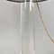Italian Table Lamp in Acrylic Glass, Brass, Ceramic and Black Fabric, 1960s 13