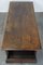 Large Antique Oak Coffee Table with Drawer 6