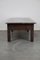 Large Antique Oak Coffee Table with Drawer 4