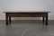 Large Antique Oak Coffee Table with Drawer 1