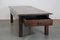 Large Antique Oak Coffee Table with Drawer, Image 2