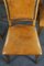 Sheep Leather Dining Chairs with Light Wood Frames, Set of 6 6