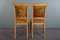 Sheep Leather Dining Chairs with Light Wood Frames, Set of 6 4