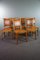 Sheep Leather Dining Chairs with Light Wood Frames, Set of 6 2