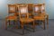 Sheep Leather Dining Chairs with Light Wood Frames, Set of 6, Image 1