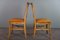 Esszimmerstühle aus Schafsleder mit Gestell aus hellem Holz, 6 . Set 5
