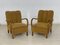 Art Deco Brown Upholstered Armchair 1