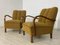 Art Deco Brown Upholstered Armchair 6