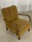 Art Deco Brown Upholstered Armchair, Image 4