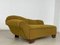 Art Deco Brown Fabric Sofa 2