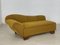 Art Deco Brown Fabric Sofa 3