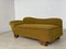 Art Deco Brown Fabric Sofa 6