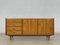 Mid-Century Brown Wood Sideboard, Image 1