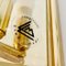 Vintage Hollywood Regency Wandlampe aus Gelöstem Glas & Gold 5