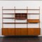 Mid-Century Three-Bay Teak Wall Unit by Thygesen & Sørensen, 1960s 1