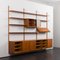 Mid-Century Three-Bay Teak Wall Unit by Thygesen & Sørensen, 1960s, Image 7