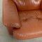 Cognac Leather Arizona Easy Chairs attributed to Vavassori, Monza, Italy, 1970s, Set of 2 8