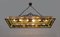 Rustic Pendant in Wrought Iron and Glass, 1960s, Image 6