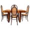 Art Deco Dining Room Set with Thonet 207 Chairs, 1930s, Set of 5 4