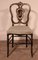 Napoleon III Chair in Blackened Wood and Nacre Inlay 1