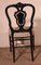 Napoleon III Chair in Blackened Wood and Nacre Inlay 16