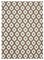 Tapis Dhurrie Moderne Marron, 2000s 1