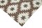 Tapis Dhurrie Moderne Marron, 2000s 6