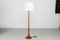 Danish Lisbeth Brams Floor Lamp in Hand-Turned Teak with New Shade from Fog & Mørup, 1960s 2