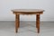 Danish Round Extendable Dining Table in Oak by Henning Kjærnulf, 1960s 1