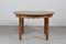 Danish Round Extendable Dining Table in Oak by Henning Kjærnulf, 1960s, Image 1