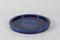 Large Low Stoneware Dish with Deep Blue Glaze by Per Linnemann-Schmidt ,1963 2