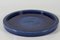 Large Low Stoneware Dish with Deep Blue Glaze by Per Linnemann-Schmidt ,1963 1
