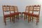Modern Danish Highback Razorblade Oak Chairs by Kjærnulf, 1960s, Set of 6 14