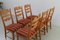 Modern Danish Highback Razorblade Oak Chairs by Kjærnulf, 1960s, Set of 6 9