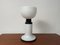Large Metal and Frosted Glass Table Lamp, 1960s, Image 1