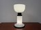 Large Metal and Frosted Glass Table Lamp, 1960s, Image 8