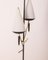 Vintage Floor Lamp in Brass and Italian Design Glass, 1950s 3