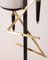 Vintage Floor Lamp in Brass and Italian Design Glass, 1950s 6