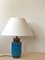 Turquoise Ceramic Table Lamp by Bitossi 2