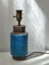 Turquoise Ceramic Table Lamp by Bitossi 4