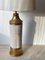 Large Creme and Gold Ceramic Table Lamp by Bitossi for Bergboms, Image 7