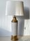 Large Creme and Gold Ceramic Table Lamp by Bitossi for Bergboms, Image 2