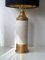 Large Creme and Gold Ceramic Table Lamp by Bitossi for Bergboms, Image 5