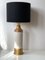 Large Creme and Gold Ceramic Table Lamp by Bitossi for Bergboms 3