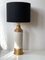 Large Creme and Gold Ceramic Table Lamp by Bitossi for Bergboms, Image 3
