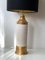 Large Creme and Gold Ceramic Table Lamp by Bitossi for Bergboms 4