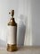 Large Creme and Gold Ceramic Table Lamp by Bitossi for Bergboms 1