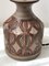Lámpara de mesa italiana de cerámica marrón, años 60, Imagen 8