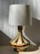 Lámpara de mesa grande de cerámica con rayas de Søholm, años 60, Imagen 5