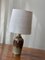 Lámpara de mesa vintage de gres flameado de Gunnar Nylund, años 50, Imagen 1